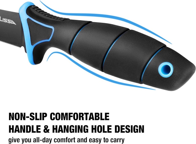 FLISSA Fillet Knife Set, Boning Knife & Bait Knives with Sharpener, Protective Sheath, Belt Clip, Non-Slip Handle, Portable Pouch & Corrosion Resistant Coating Blade, for Fresh or Saltwater (4-Piece) - Image 4